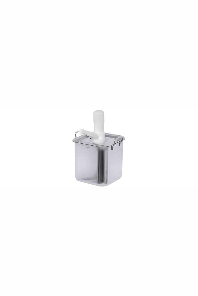Dispenser aus Edelstahl Contacto kpl. mit Pumpenaufsatz