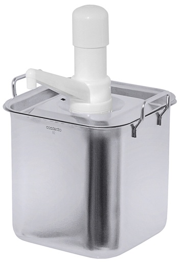 [CTO-237/050] Dispenser aus Edelstahl Contacto kpl. mit Pumpenaufsatz (5.0, 365mm)