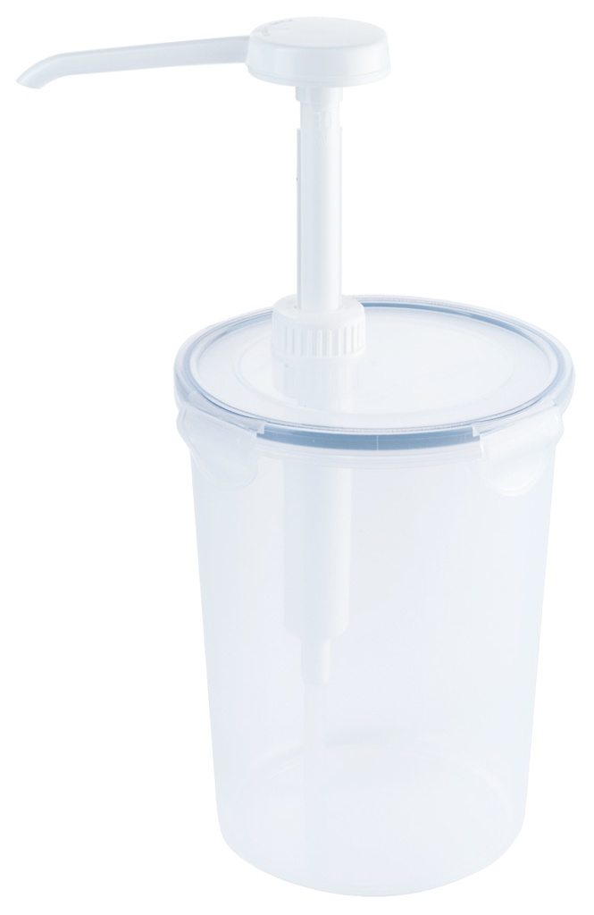 Dispenser aus Polypropylen rund mit Pumpe