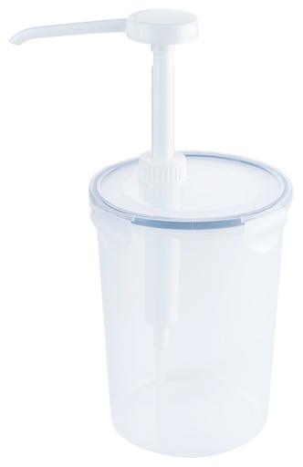 [CTO-1323/200] Dispenser Contacto aus Polypropylen rund mit Pumpe (2.0, 12.5cm, 305mm)