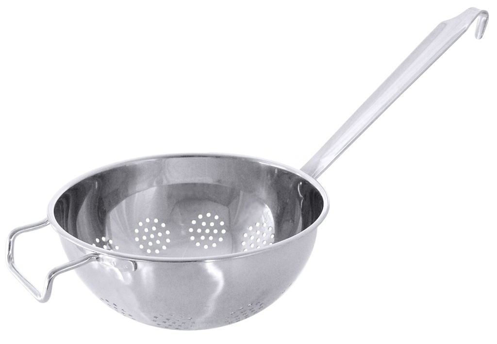 Stielsieb aus Edelstahl 18/10 mit Flachstiel