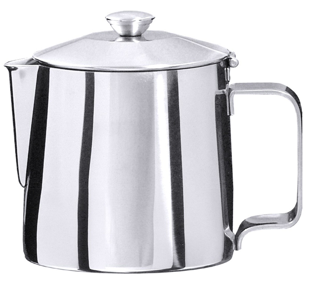 Teekannen aus Edelstahl 18/10 mit Scharnierdeckel