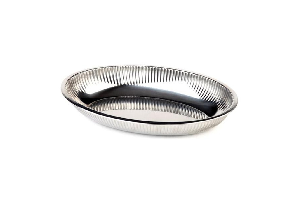 Edelstahlschale APS oval 26,5x 18,5cm