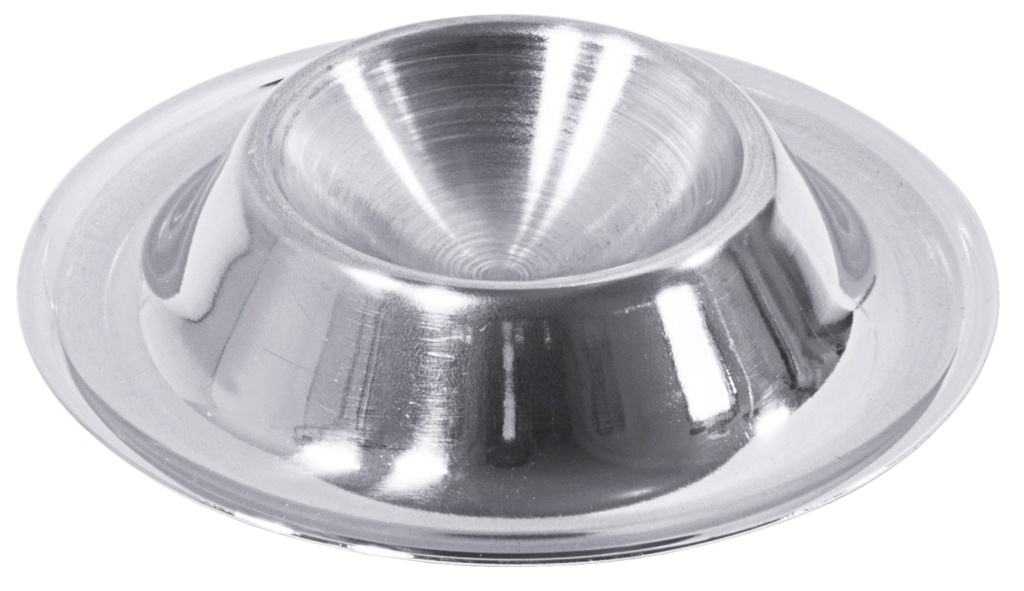 Eierbecher rund aus Edelstahl hochglänzend