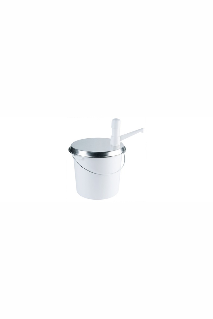 Eimer Contacto mit Dispenser 10 Liter aus weißem Polyethylen