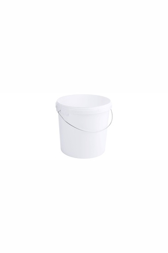 [CTO-3048/010] Kunststoffeimer Contacto weiß mit Deckel 11 Liter