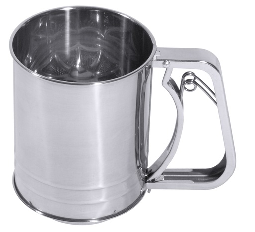 [CTO-2603/100] Einhand-Drücksieb Contacto aus Edelstahl 18/10  (10cm, 0.5, 130mm)