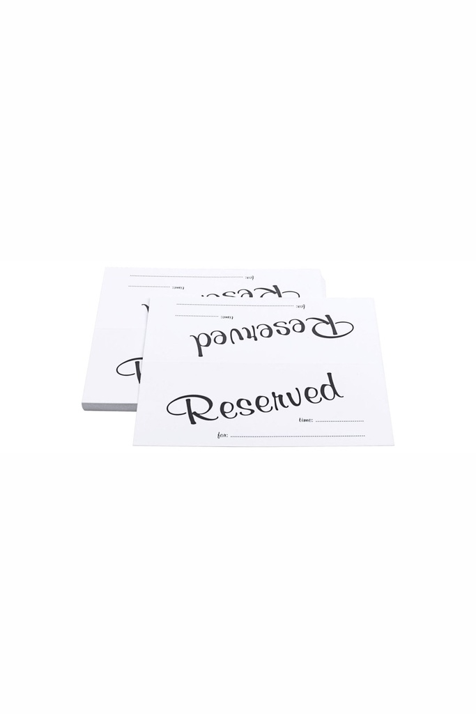 25 Stück Einschubkarten, "Reserved" Contacto für 6783/100