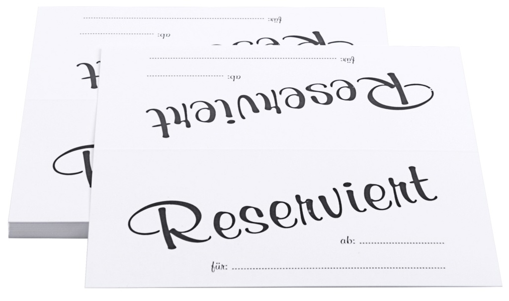 Einschubkarten Contacto "Reserviert"  für 6783/100