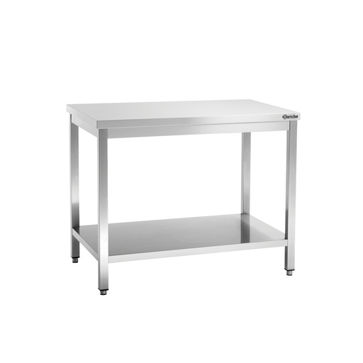 [BAR-307106] Arbeitstische Serie 600, mit/ohne Aufkantung Bartscher (1000mm, 0mm)
