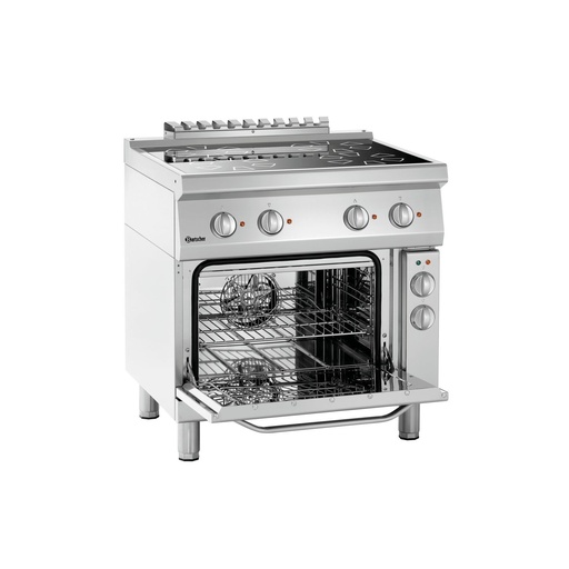[BAR-287431] Elektroherd Serie 700, 4 Kochzonen und Backofen Bartscher