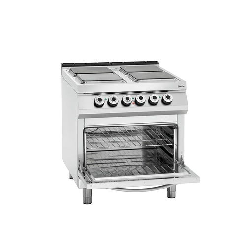 [BAR-296325] Elektroherd 900, mit 4 Platten und Backofen Bartscher
