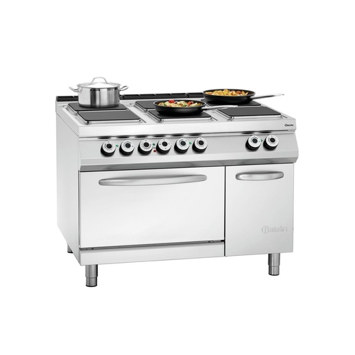 [BAR-296217] Elektroherd Serie 900, mit 6 Platten und Backofen Bartscher