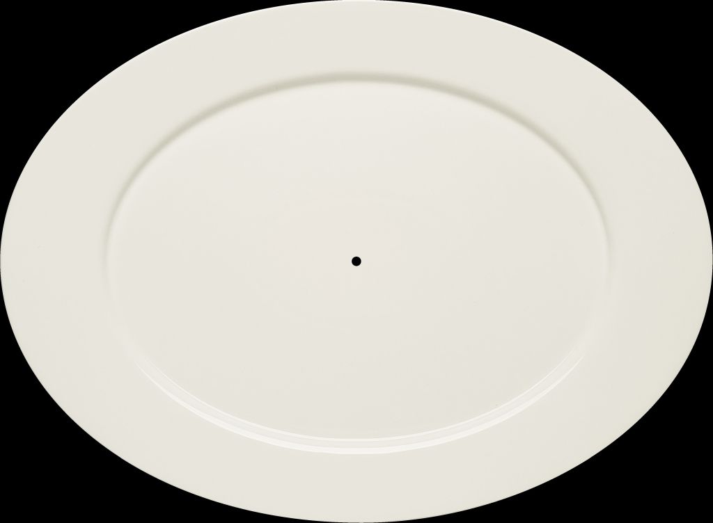 Etagerenplatte, oval PURITY Bauscher mit Fahne