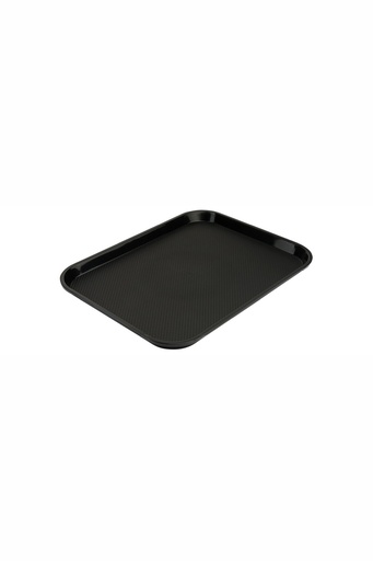 [CTO-5353/356] Fast-Food-Tabletts Contacto aus Polypropylen mit Stapelnocken (schwarz, 350mm, 265mm)