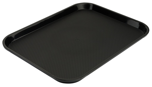 [CTO-5353/356] Fast-Food-Tabletts Contacto aus Polypropylen mit Stapelnocken (schwarz, 350mm, 265mm)
