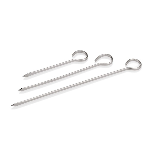 [WAS-1654200] Fleischspieße - Set WAS Germany 12-teilig aus Edelstahl (21cm)