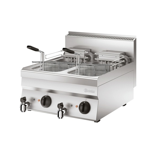 [BAR-115205] Elektro-Fritteuse Serie 650, B600 2x10L Bartscher (600mm, 18kW, 2)
