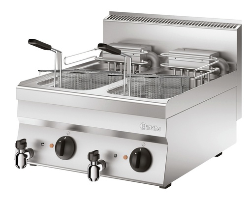 [BAR-115205] Elektro-Fritteuse Serie 650, B600 2x10L Bartscher (600mm, 18kW, 2)