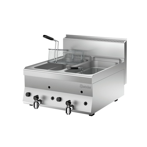 [BAR-1152113] Gas-Fritteuse Serie 650, B600 2x8L Bartscher (600mm, 14kW, 2)