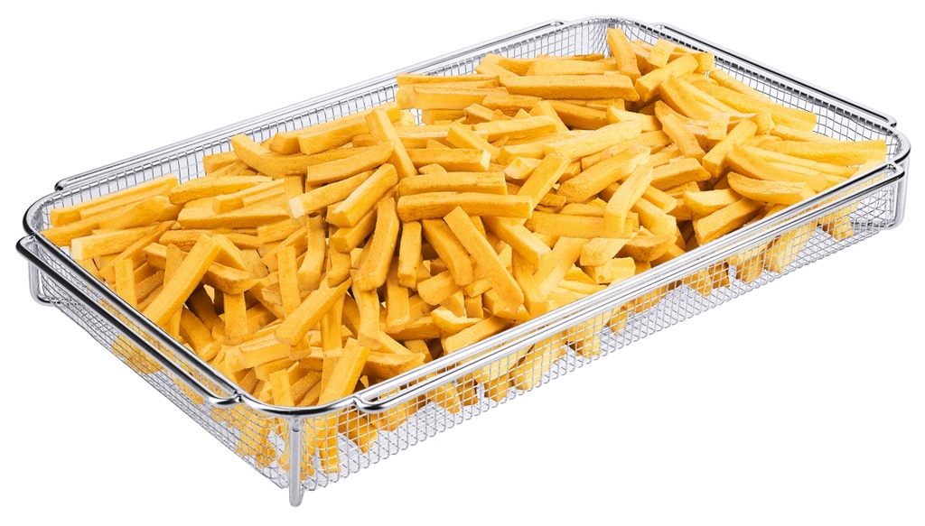 Frittierkorb/Drahtkorb GN 1/1 ganz aus Edelstahl