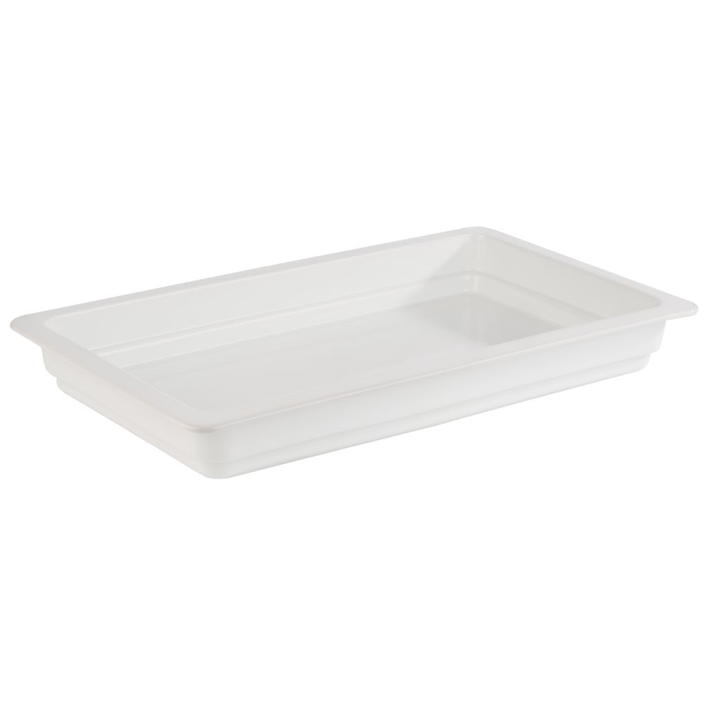 Gastronorm-Behälter aus Porzellan weiß