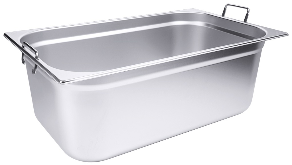 Gastronorm-Behälter Serie 7200 mit Fallgriffen stapelbar aus Edelstahl