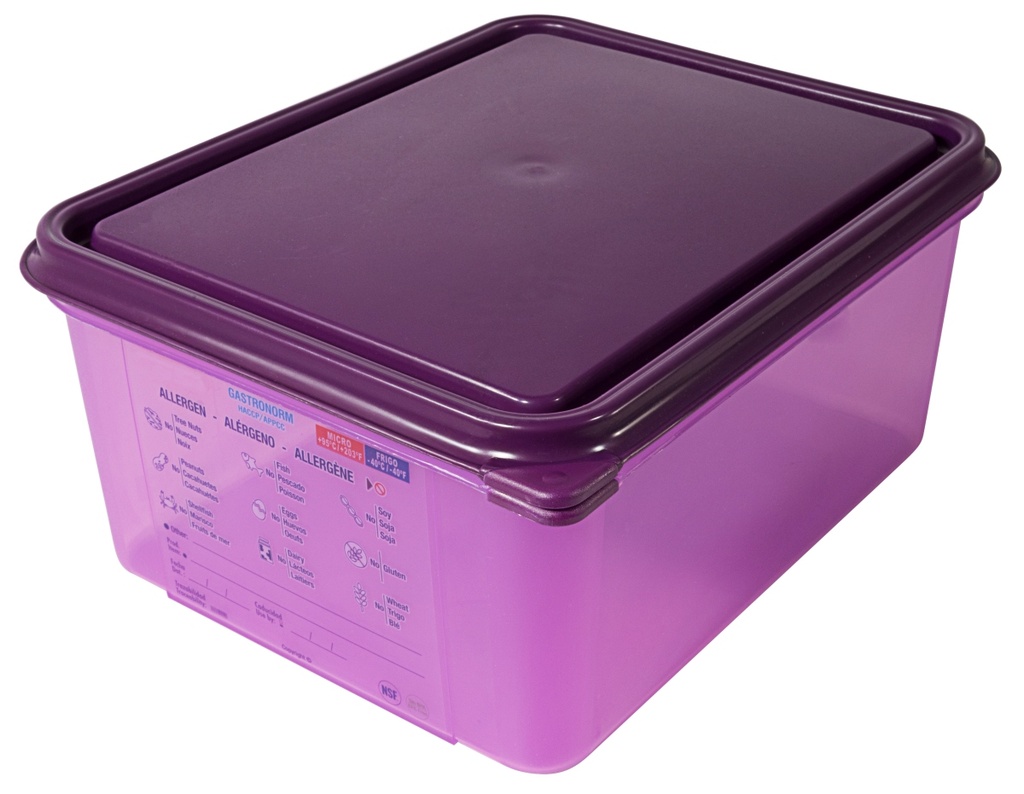 Gastronorm-Behälter aus violettfarbenem Polypropylen