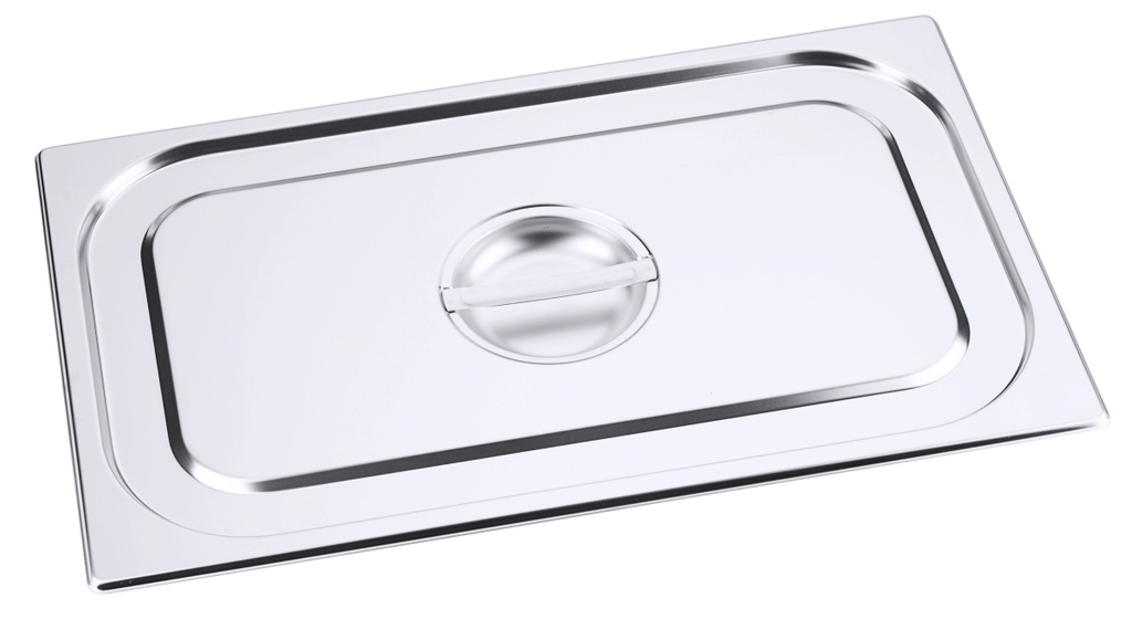 GN-Deckel 7000 Contacto aus Edelstahl mit Griffmulde 