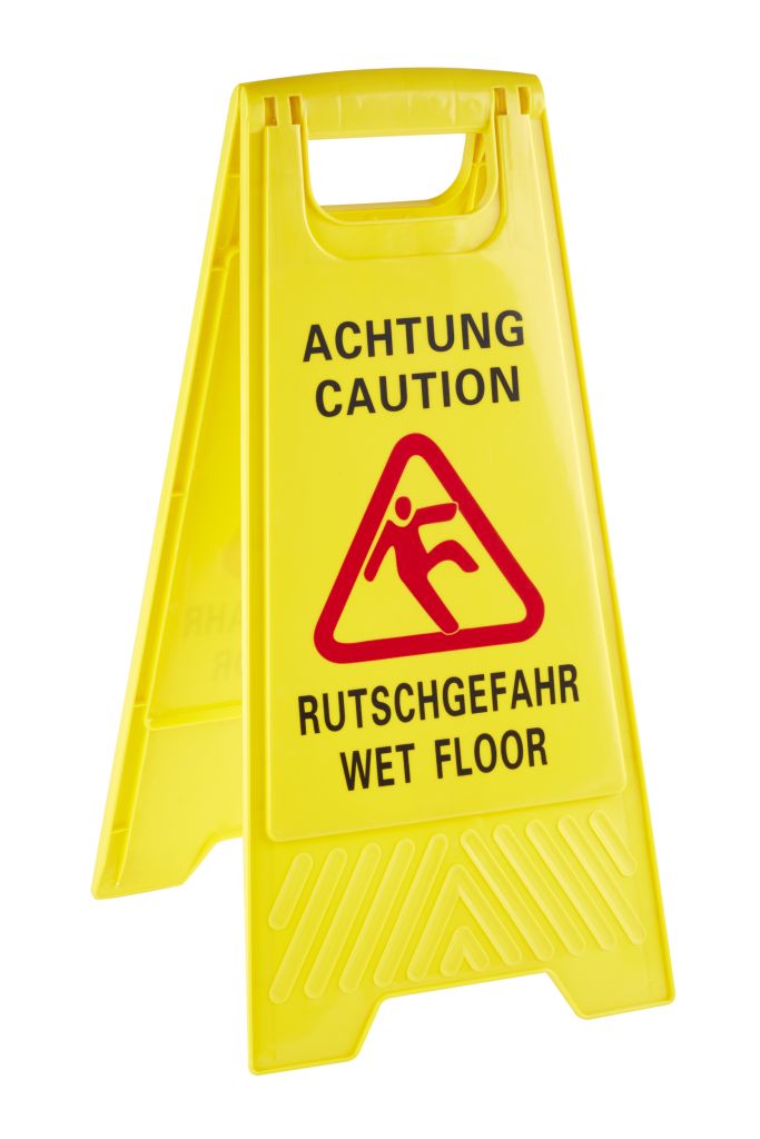 Aufsteller 'Achtung Rutschgefahr'