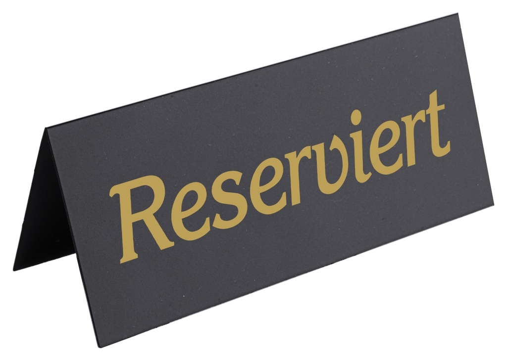 Aufsteller Reserviert Contacto aus PVC Kunststoff 