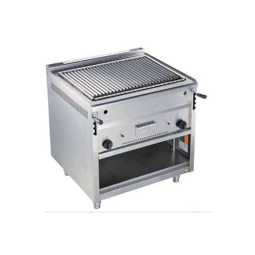 [EKU-750-PLX-60] Lavasteingrills TH75, mit V-Rost (750-PLX-60, 600mm, 12kW)