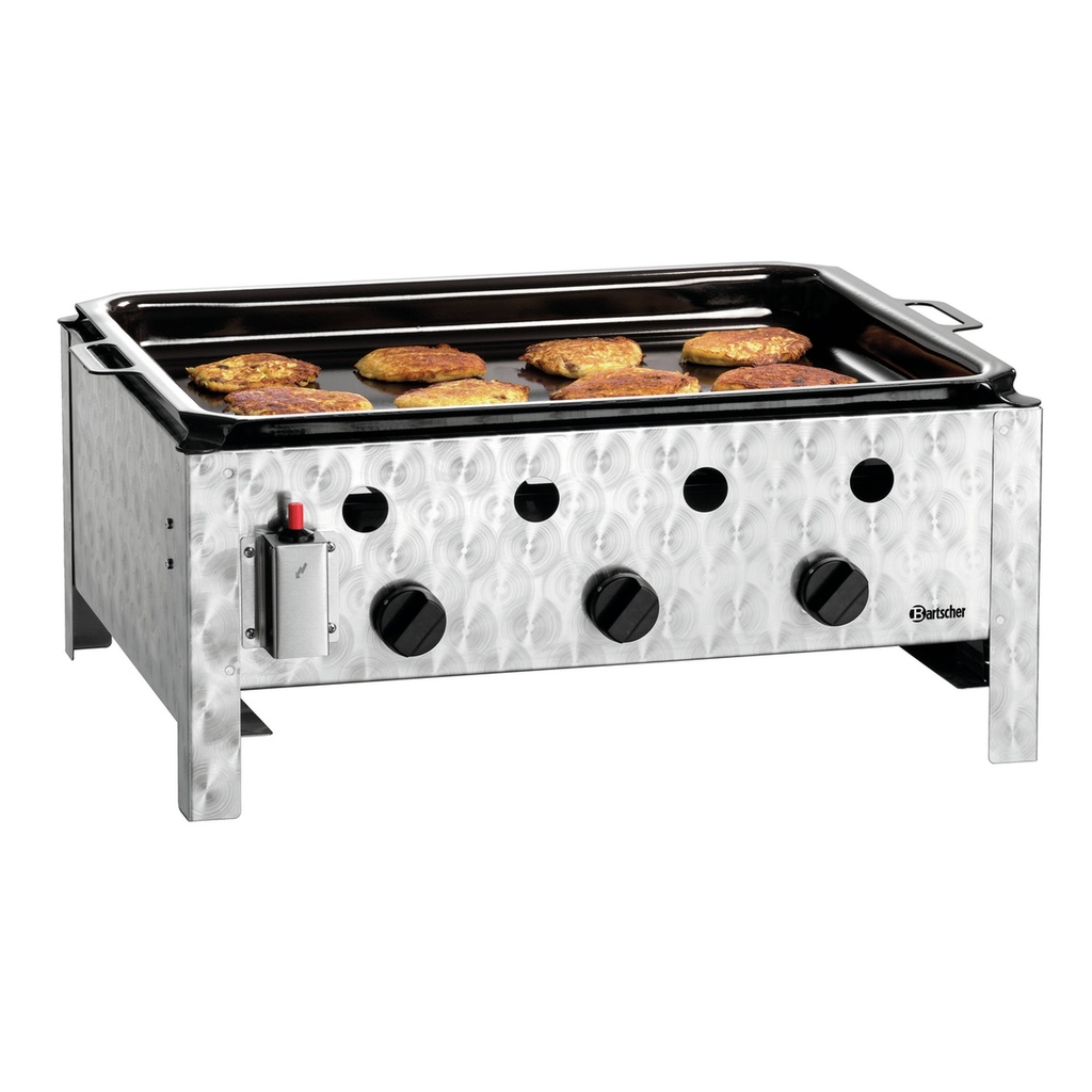 Gas-Tischbräter, mit Grillpfanne Bartscher