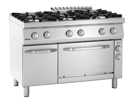 [BAR-2851361] Gasherd 70060, mit Backofen EB11 Bartscher (Elektro, 44.1kW, Unterhitze)