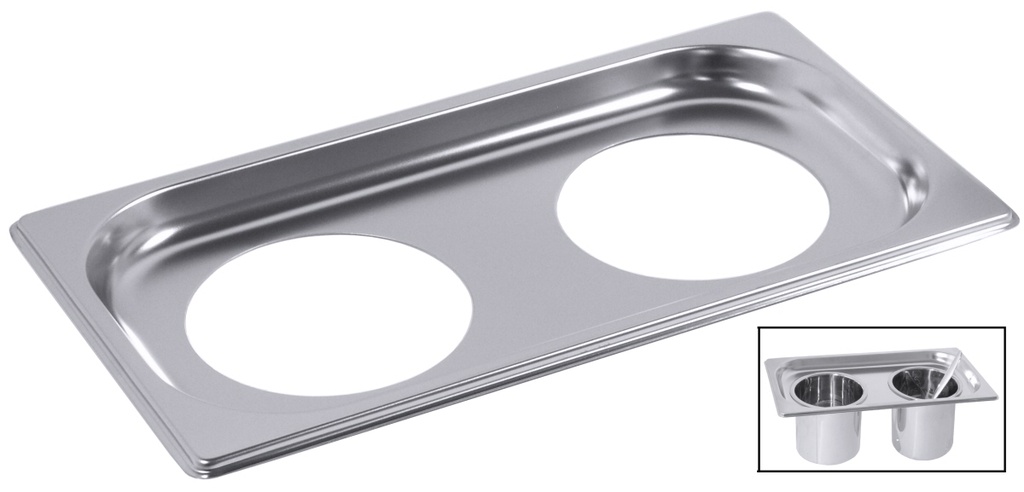 Einsatzblech GN 1/3 aus Edelstahl 18/10