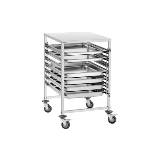 [BAR-300093] Gastronormwagen Bartscher (AGN700-11, 655mm, 740mm, 1010mm, 1/1 GN, 7, Ausführung;GN-Einschübe)