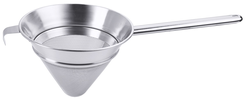 Gazesieb mit Rundstiel aus Edelstahl 18/10