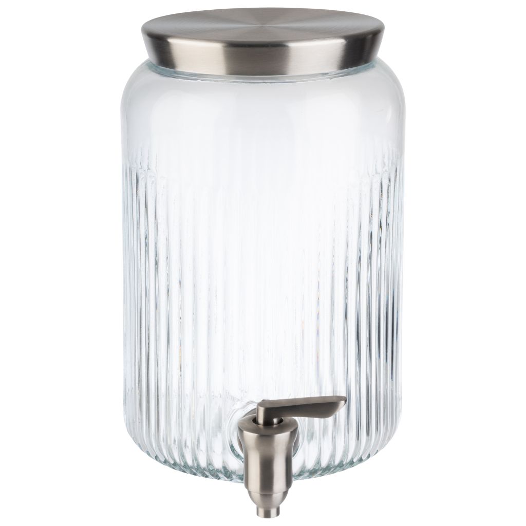 Glas-Dispenser mit Zapfhahn