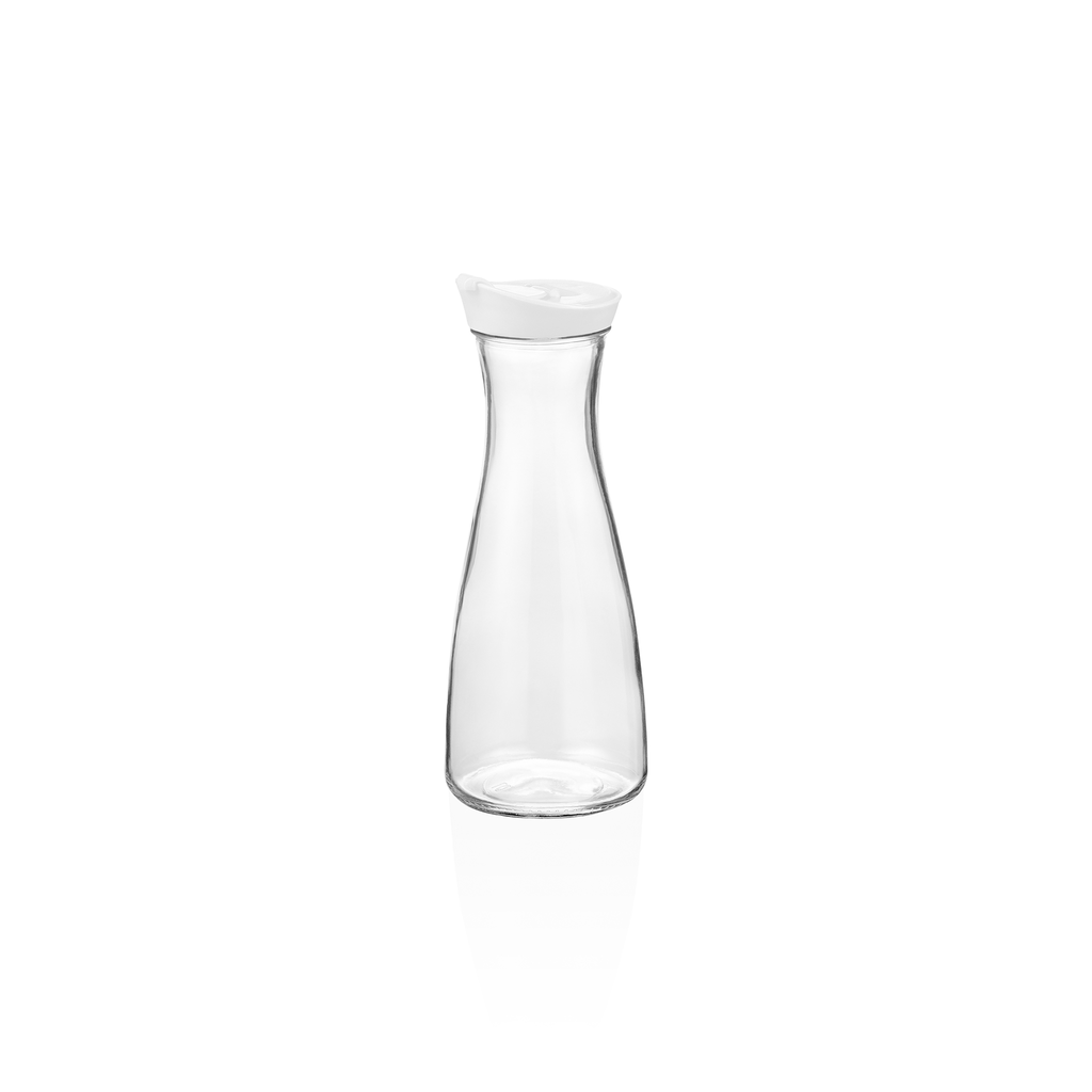 Krüge WAS Germany 1L aus Glas mit farbigem Kunststoffdeckel