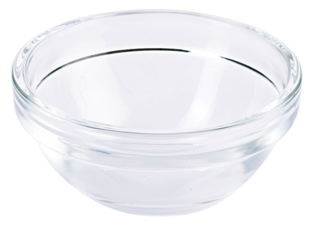 Glasschalen Contacto aus klarem gehärtetem Glas, stapelbar