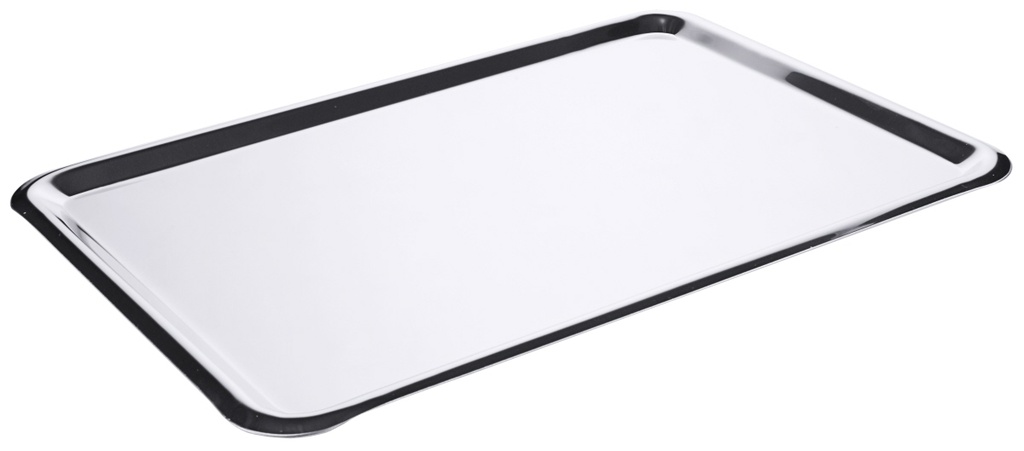 Auslagetabletts aus Edelstahl 18/10 hochglänzend