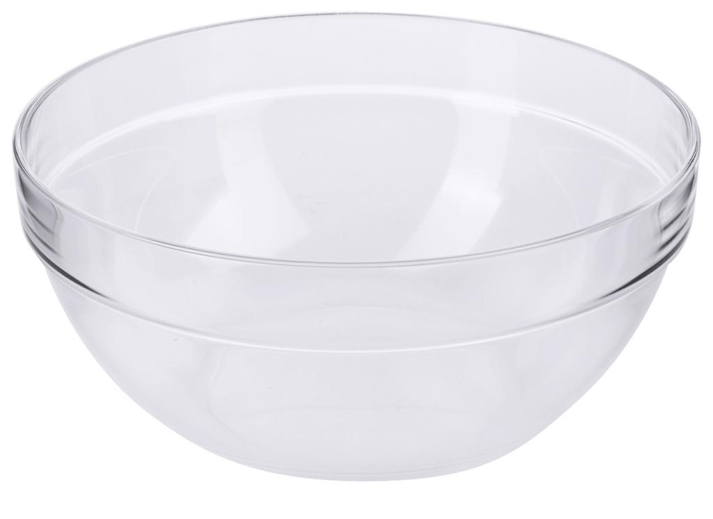 Glasschalen Contacto aus klarem gehärtetem Glas, stapelbar