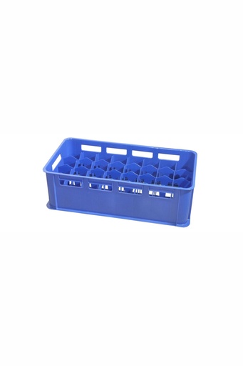[CTO-2534/032] Gläserkästen Contacto aus robustem Polyethylen (32, blau, 8.6cm, 230mm)