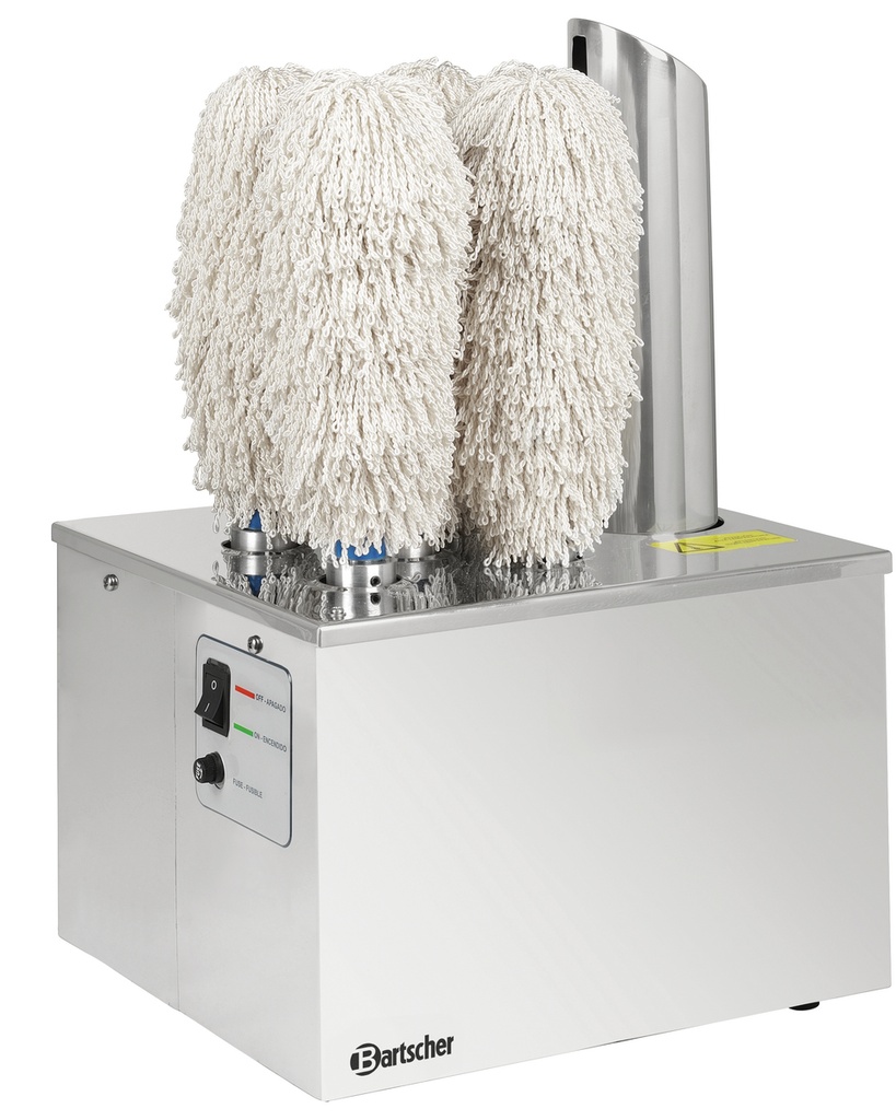 Gläserpoliermaschine, mit 5 Polierköpfen Bartscher