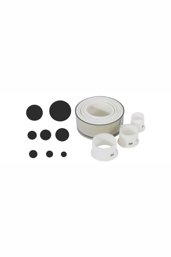 [CTO-228/008] Ausstechform - Set Contacto glatt, 8 Stck. aus weißem Exoglas