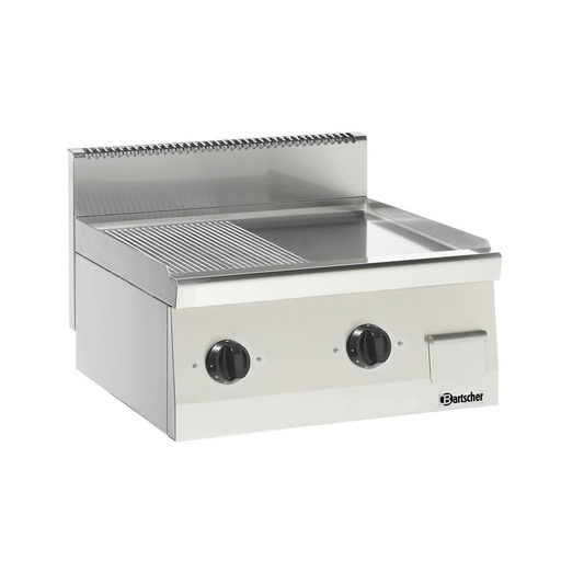 [BAR-132255] Griddleplatte Elektro 600, halb glatt/halb gerillt Bartscher