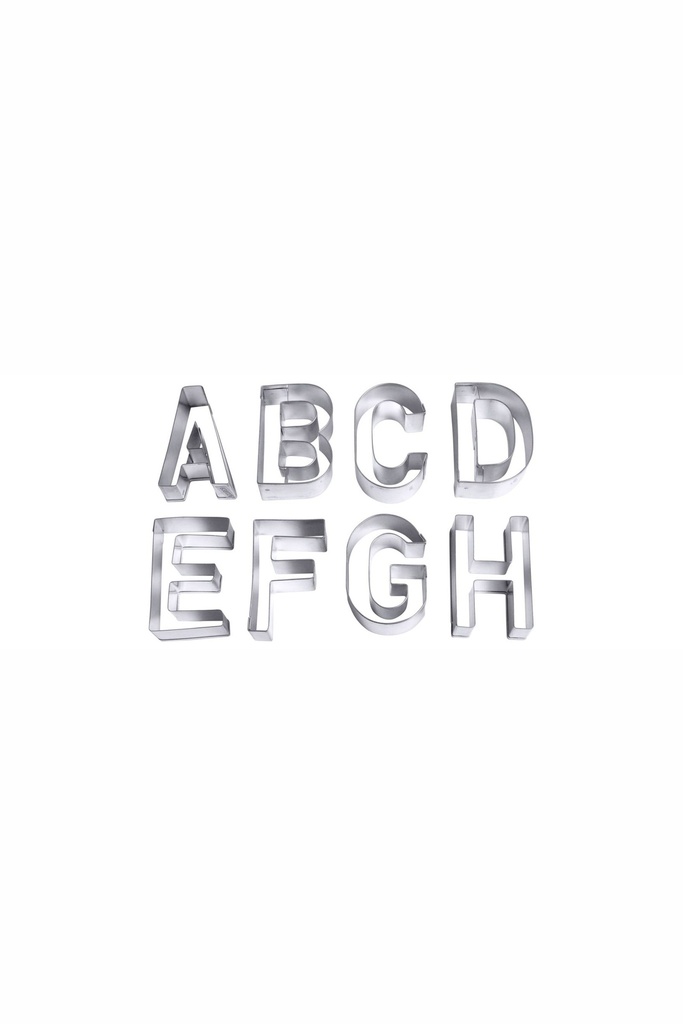 Ausstechformen -Set Contacto Buchstaben, von A-Z aus Weißblech