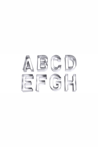 [CTO-638/026] Ausstechformen -Set Contacto Buchstaben, von A-Z aus Weißblech