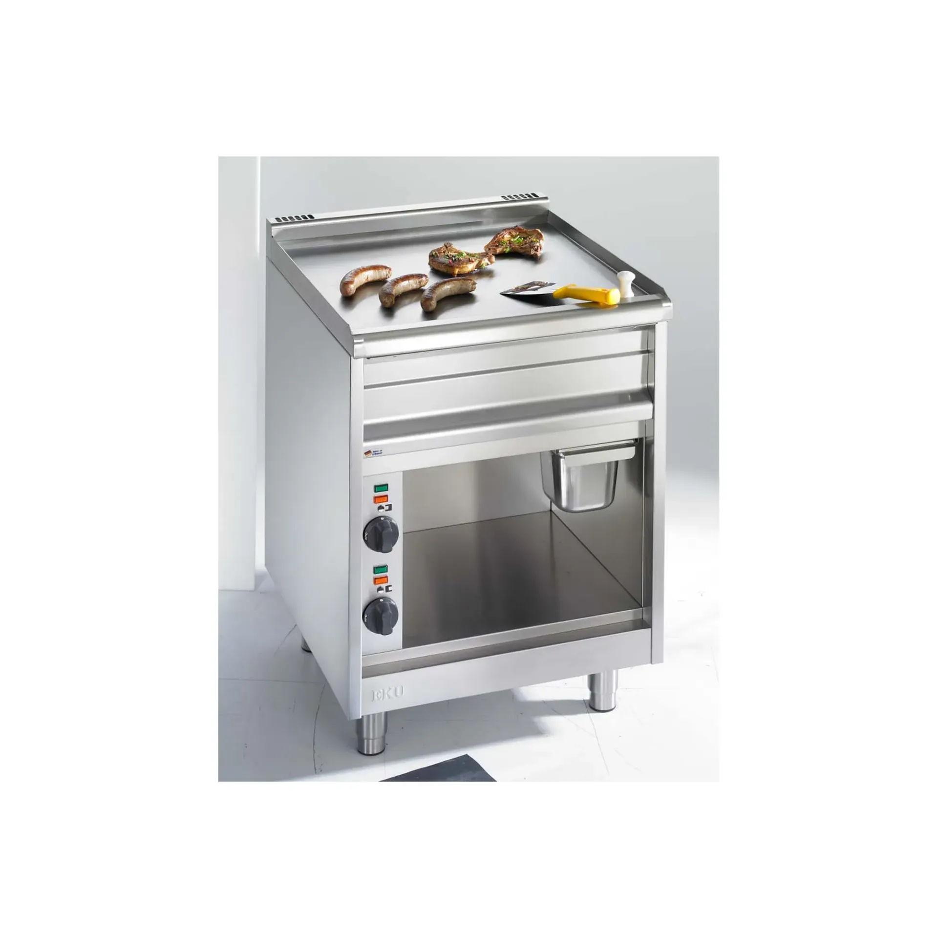 [EKU-650-GRE-40] Duplex-Elektro-Griddleplatt 650-GRE-40 EKU (650-GRE-40, 4.55kW, eben, Stahl)