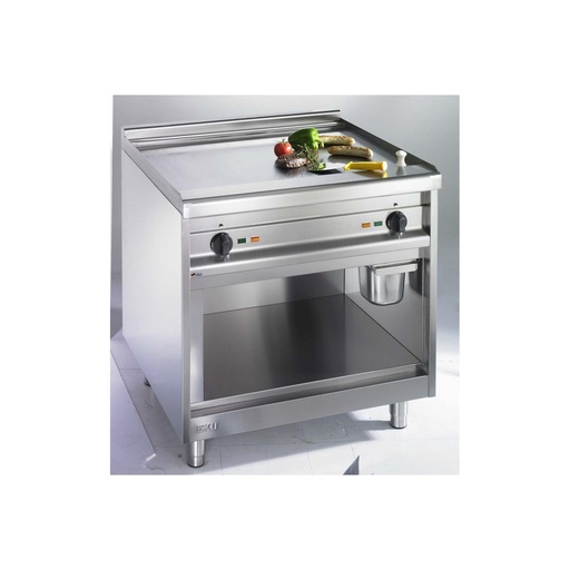 [EKU-750-GRE-80] Duplex-Elektro-Griddleplatten 750-GRE-80 (750-GRE-80, eben, Stahl)